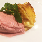 弥勒 - ブリュレ、あまおうのアイスクリーム。非常によい。