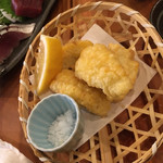 魚山人 - とうもろこし天ぷら