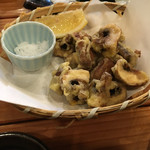 魚山人 - マッシュルームの天ぷら