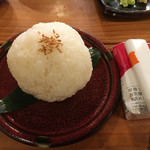 魚山人 - わさびのおにぎり（結構な重量）