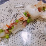 SALONE 2007 - 2017.4.  Armonia/調和 グリーンピース・卵・アオリイカ