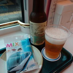 Premium Express Shima Kaze - 地ビール(500円)とおつまみミックス(200円)