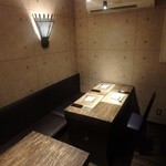 東麻布うらあり むらかみ - 個室
