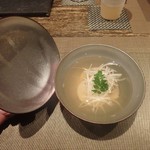 東麻布うらあり むらかみ - ハマグリと焼きホタテのカップリング