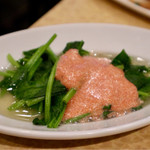 波へい - ほうれん草 〜明太子クリームソースで〜