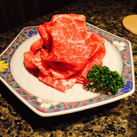 札幌焼肉 和牛いしざき - レアステーキ薄切り（赤身）