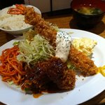 富士喜 池尻大橋店 - エビフライ＆クリームコロッケ　Bセット