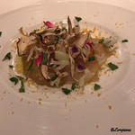 カーサ・デル・チーボ - 活鮃の椎茸〆とボッタルガ