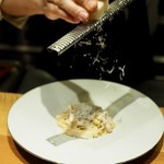 RESTAURANT hidamarino - 自家製ベーコンのカルボナーラ