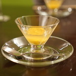 Ｊ一行樹 - 人参ムースと短角牛スープのジュレ