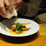 RESTAURANT hidamarino - 舞茸とはた