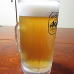 郷土料理 大衆割烹 ほづみ亭 - 生ビール(大) 800円　(2017.3)