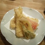 手打ちうどん ほそ井 - 鶏天