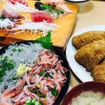 Nishiyo - 駿河丼￥1320＆大盛刺身定食￥1430＆アジフライ￥800 