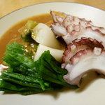 つるべ寿司 - 分葱と蛸の自家製酢味噌和え