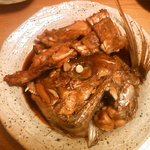 つるべ寿司 - ５㎏の鳴門鯛の荒炊き（でも身ばかり！）