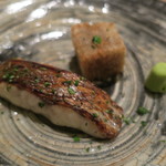 虎白 - 焼物：喉黒西京焼き ねり独活2