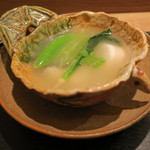 虎白 - 煮物：相並 河豚白子 蕪すり流し 蕗1