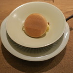 虎白 - 甘味：八朔のアイスクリーム ノチェロの寒天寄せ 焼最中1