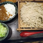 嵯峨谷 - カレーセット、蕎麦大盛