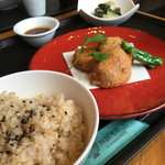 旬穀旬菜カフェ - お上品な豆腐揚げ饅頭ランチ