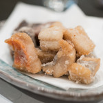 一匠 - 2017.4 竜田揚げ（マグロ血合い、太刀魚、キンメ）