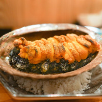 東京肉しゃぶ家 - 黒あわびとウニ焼き