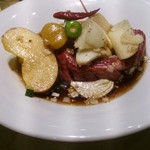 叙々苑 - おすすめ、壷漬けヒレのひもの焼き