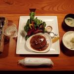 Takura - cafe Ta蔵（ランチ 和風煮込みハンバーグ ごはん・お味噌汁付き+ドリンク・デザート）