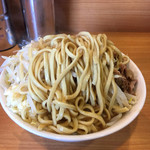 ラーメン二郎 八王子野猿街道店 ２ - 天地返し  麺重い・・・
                                
                                
                                
