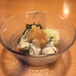 寿司居酒屋 や台ずし - 蒸しガキおろしポン酢