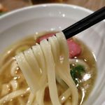 ビアカンチキン ニクバルコラボエニー - ビア缶の出汁で作ったうどん