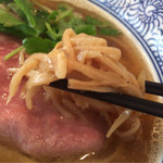 らぁ麺屋 はりねずみ - 煮干しらぁ麺(750円)