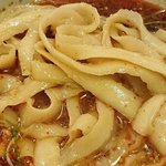 日本橋焼餃子 - 日本橋焼餃子 西葛西店 マーラー刀削麺に使われるツルモチ食感の刀削麺