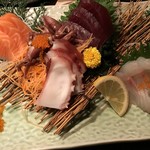 食べ酔う屋 菜 - 【2017.4.5】刺身5種盛り合わせ¥1480