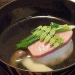 京洛肉料理 いっしん - 蟹しんじょうと、たんの塩漬け