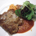 Lot - 2011/Jan ディナー：城端豚 肩ロースのカツレツ プロヴォローネチーズ風味 1050円
