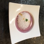 ハーブテラス - 紫芋のポタージュ