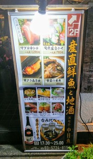 産直鮮魚と地酒 酒旬亭 中目魚 - 看板
メニュー