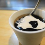 ステーキ宮川 - 料理写真:ハンバーグ定食、コーヒーゼリー付き