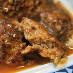 ステーキ宮川 - 料理写真:ハンバーグ定食、ふわふわハンバーグ美味い!