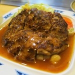 ステーキ宮川 - ハンバーグ定食、自家製です！
