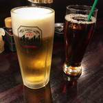 オウテスジ ニジュウナナバンチ - 生ビールとウーロン茶