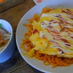 ペニー  レイン - ナポリタンのランチのセットです。