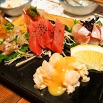 すしバル藤家セカンズ - お造り 盛り合わせ 五種