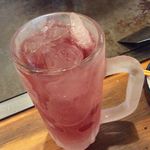 京都 下町のお好み焼き 昌・べた焼きの専門店 - 男梅チューハイ