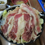 ホテル　レイジャント - 夕食　すき焼きなべ
