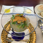 ビストロ ダイア - 白魚とつぼみ菜のマリネ、魚卵ソース