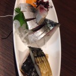 日本酒Dining 根岸 川木屋 - 〆鯖＆燻製