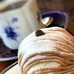 鴫立亭 - 料理写真:ブレンドとモンブラン